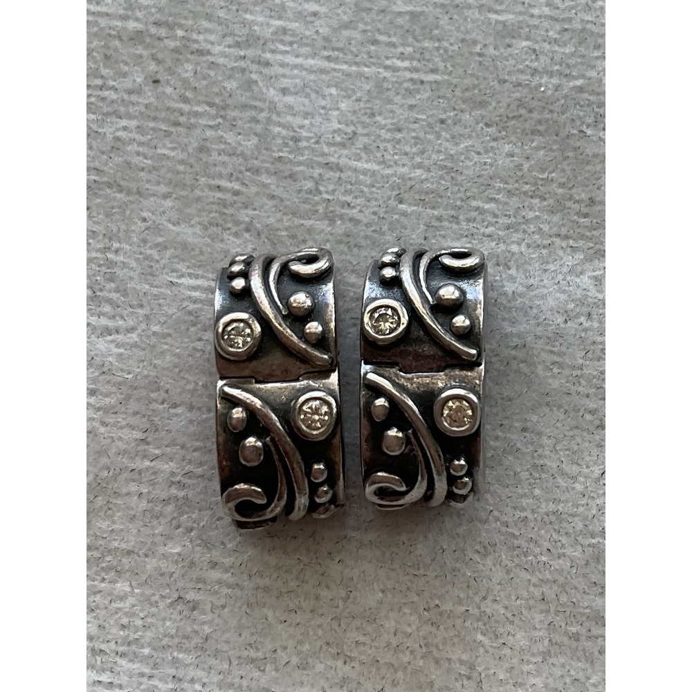 Lot Of 2 Pandora ALE 925 Sterling Silver Tendril Clip Charm